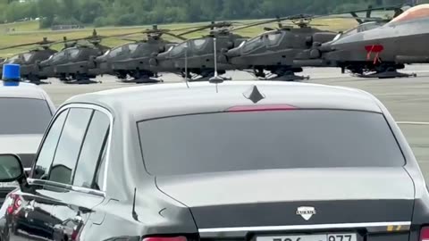 The view President Putin saw while riding in the motorcade in Alaska
