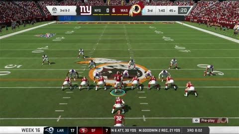 Redskins , New York giants