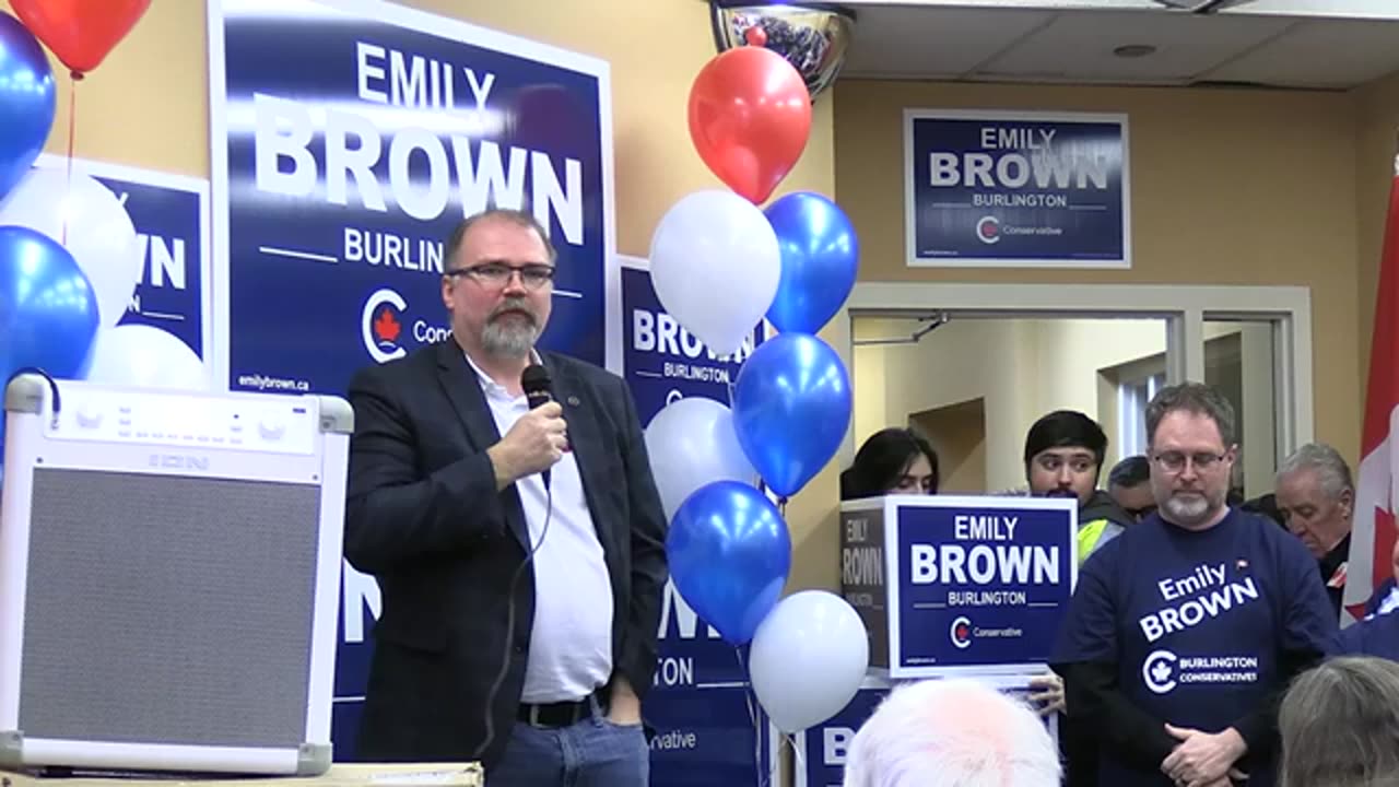 Burlington Canada FIRST Rally - Emily Brown, Andrew Scheer, Dan McTeague