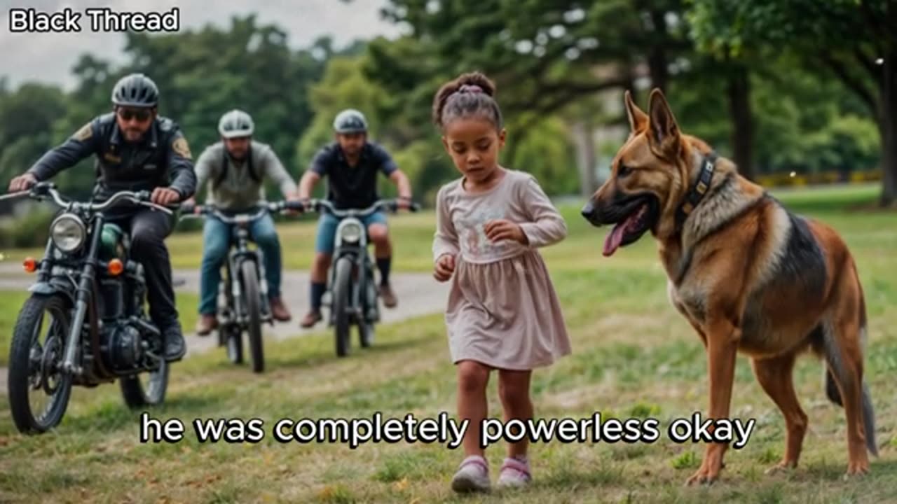 Bikers Corner a Helpless 3-Year-Old Girl—But They Didn’t Know Her Dog Was a Trained K9!