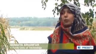 The Muslim woman complains that there are too many Finns in Finland. It sounds like