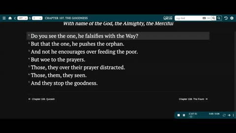 Chapter 107 Quran English 2025