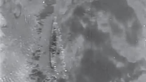 Japanese cruisers and destroyers under attack by US Navy dive bombers off Rabaul in November 1943