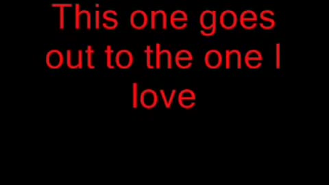 R.E.M. - The One I Love Lyrics