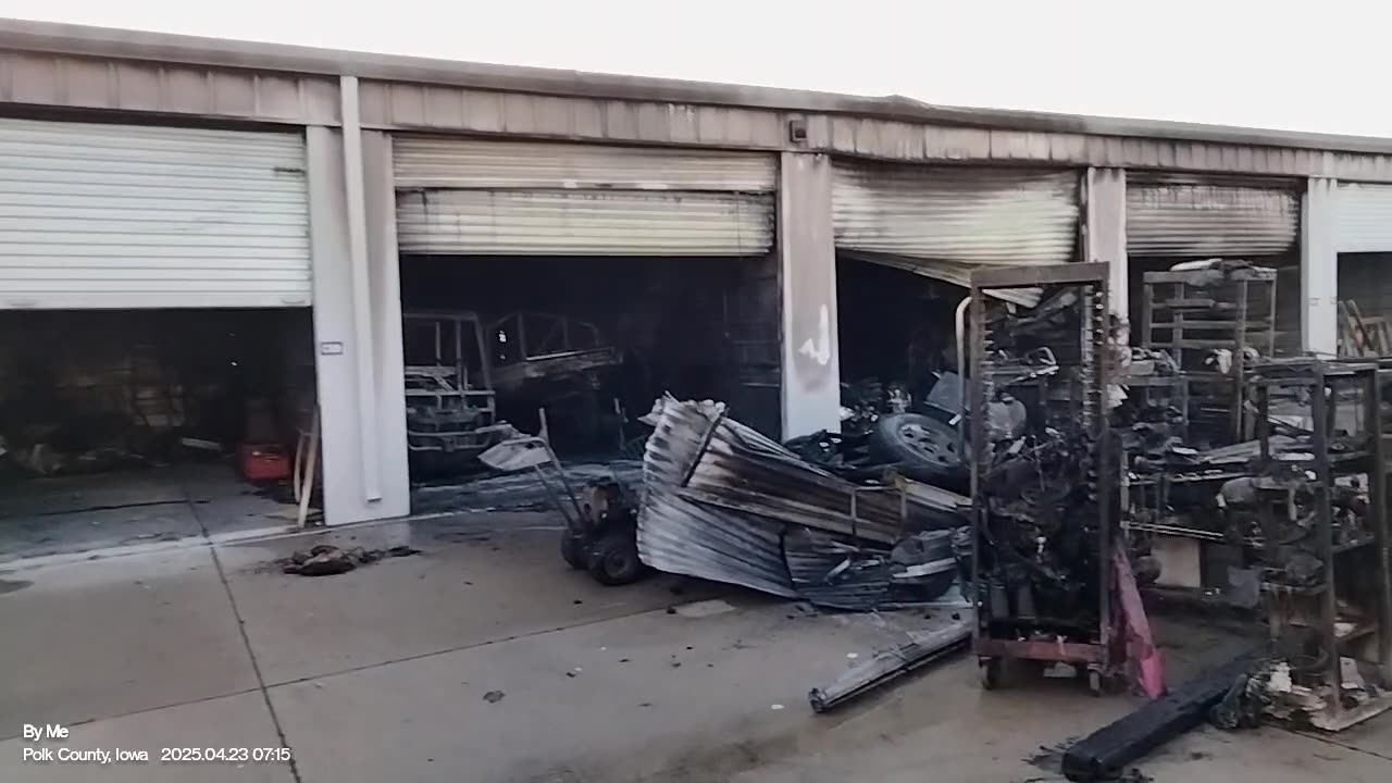 Storage facility fire
