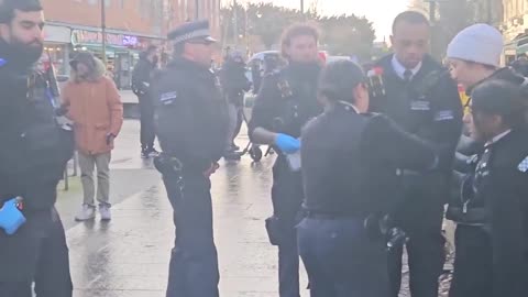 A woman in Britain has been ARRESTED, searched and escorted to a police station