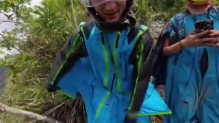 Wing suit BASE jump