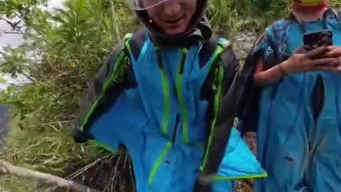Wing suit BASE jump