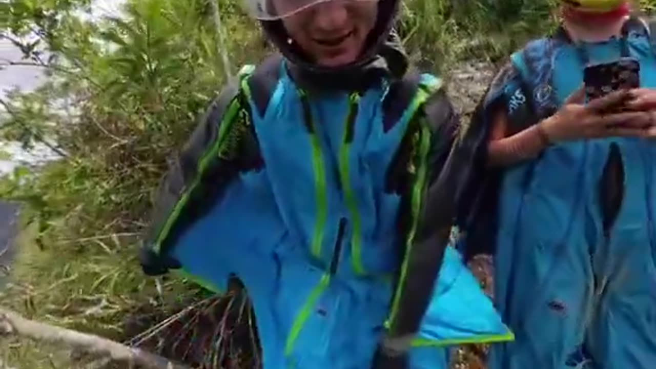Wing suit BASE jump