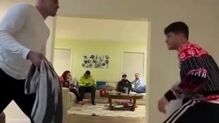 Alex Pereira Knocks Out His Son in Pillow Fight