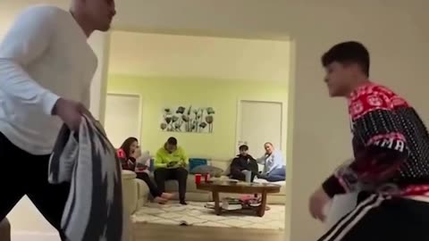 Alex Pereira Knocks Out His Son in Pillow Fight