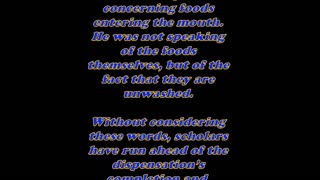 Matthew 15:20 - Daily Bible Verse Commentary