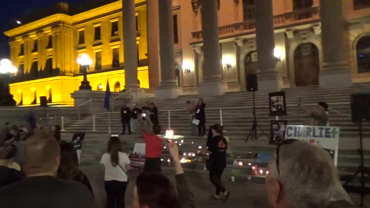 We Are Charlie Kirk Chant(Edmonton Vigil)