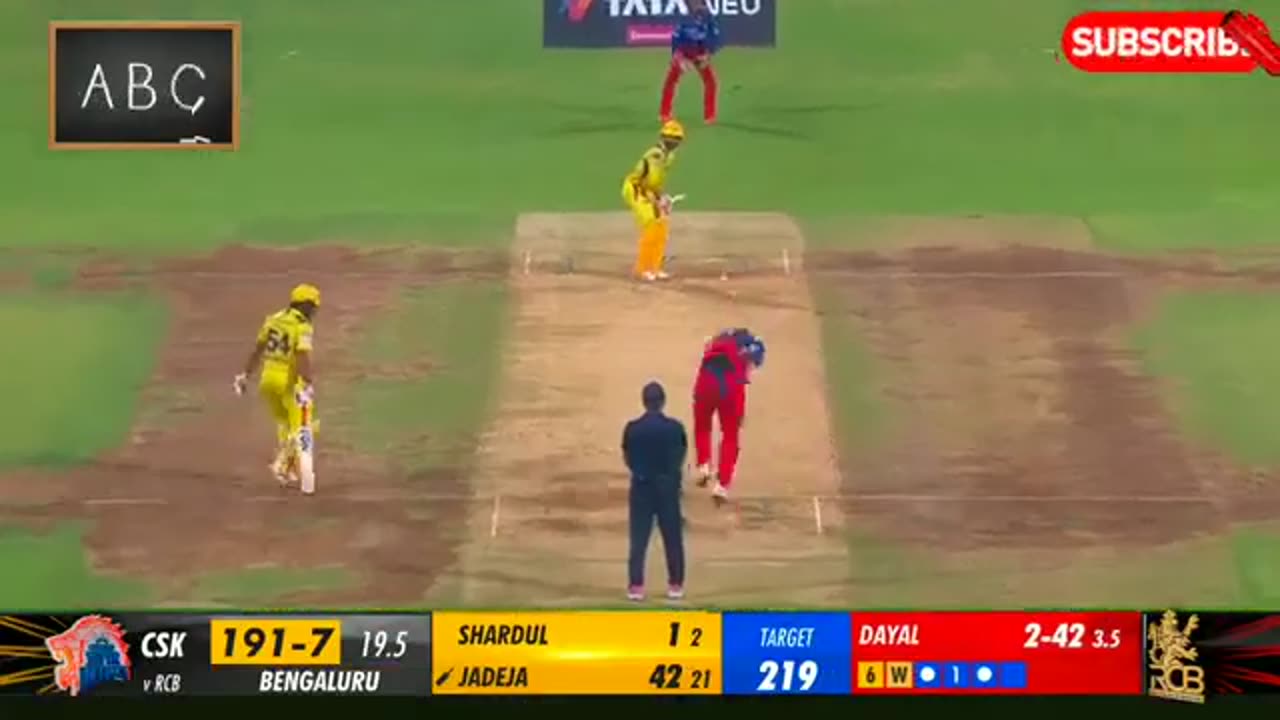 RCB VS CSK IPL 2025 highlight .Indian Premier Lea