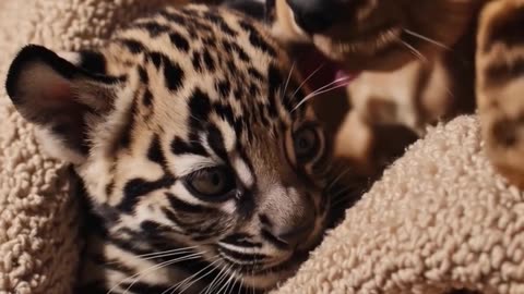 Ocelot Kitten & Cocker Spaniel Puppy – Cutest Cuddle