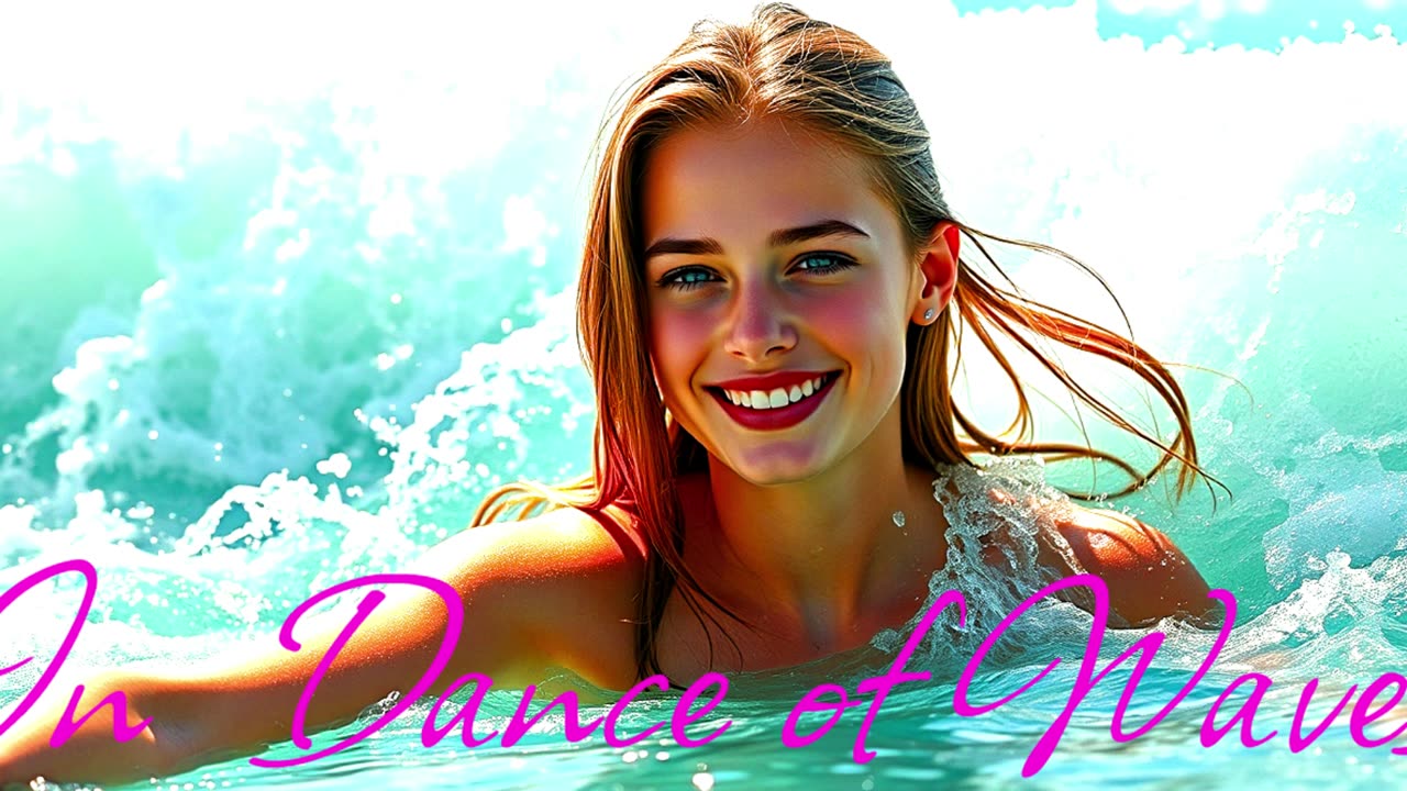 Electronic Music. Song In the Dance of Waves.