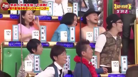 Slippery stairs - Japanese game show