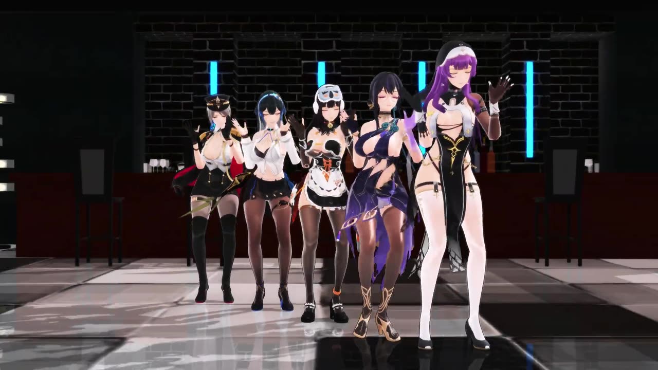 MMD Up & Down Snowbreak short01