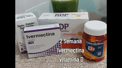 2 Semana Iwermektyna Cholekalcyfer D3 witamina D witamina C kompletny B jugo verde