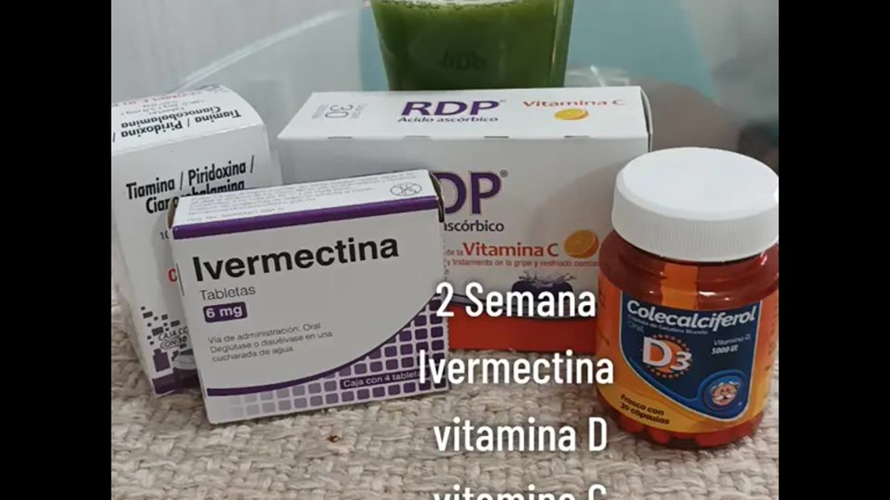 2 Semana Iwermektyna Cholekalcyfer D3 witamina D witamina C kompletny B jugo verde