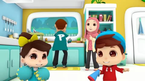 Alhamdulillah, Bismillah, InshaAllah | Islamic Series & Songs For Kids | Omar & Hana English