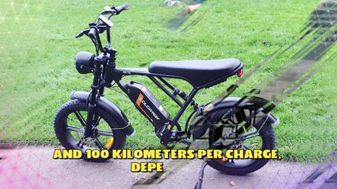COLORWAY BK29 Electric Bike 250W Motor 36V 12Ah Battery 20 inch 4.0 Fat Tire Electric Bike