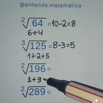 Aprenda o Macete para Raiz Quadrada