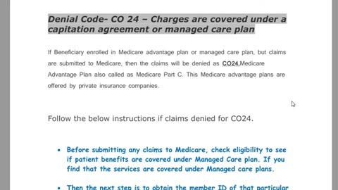 Payment under capitation in medical billing