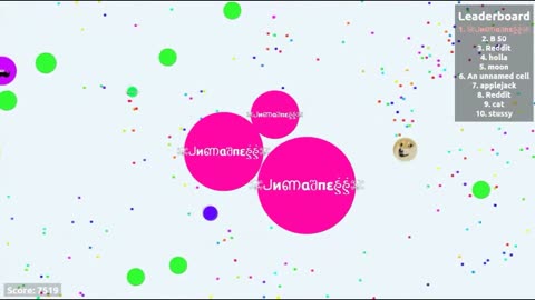 AGARIO HUNGER GAMES + LEADERBOARD _ Agar.io Gameplay