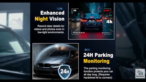 Dash Cam, 4K+2K Full HD Dash Cam Front and Rear, Dash Camera for Cars with Buil