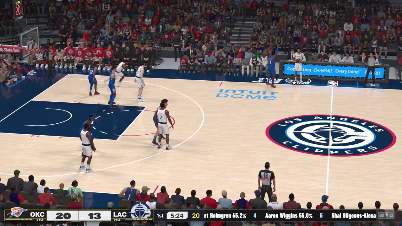 NBA 2k25 Oklahoma City Thunder Franchise Game 6 Thunder Vs Clippers CPU Vs CPU