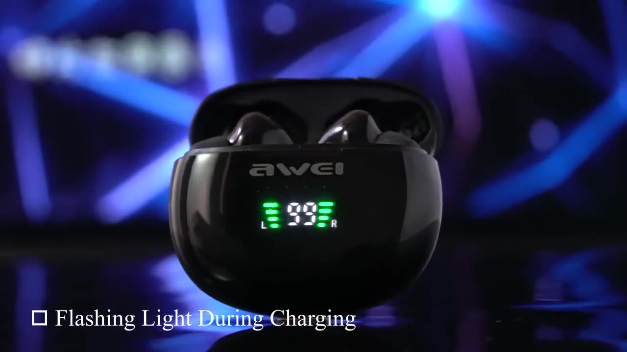 Bluetooth 5.0 Wireless Monaural_Binaural Earphone with LED