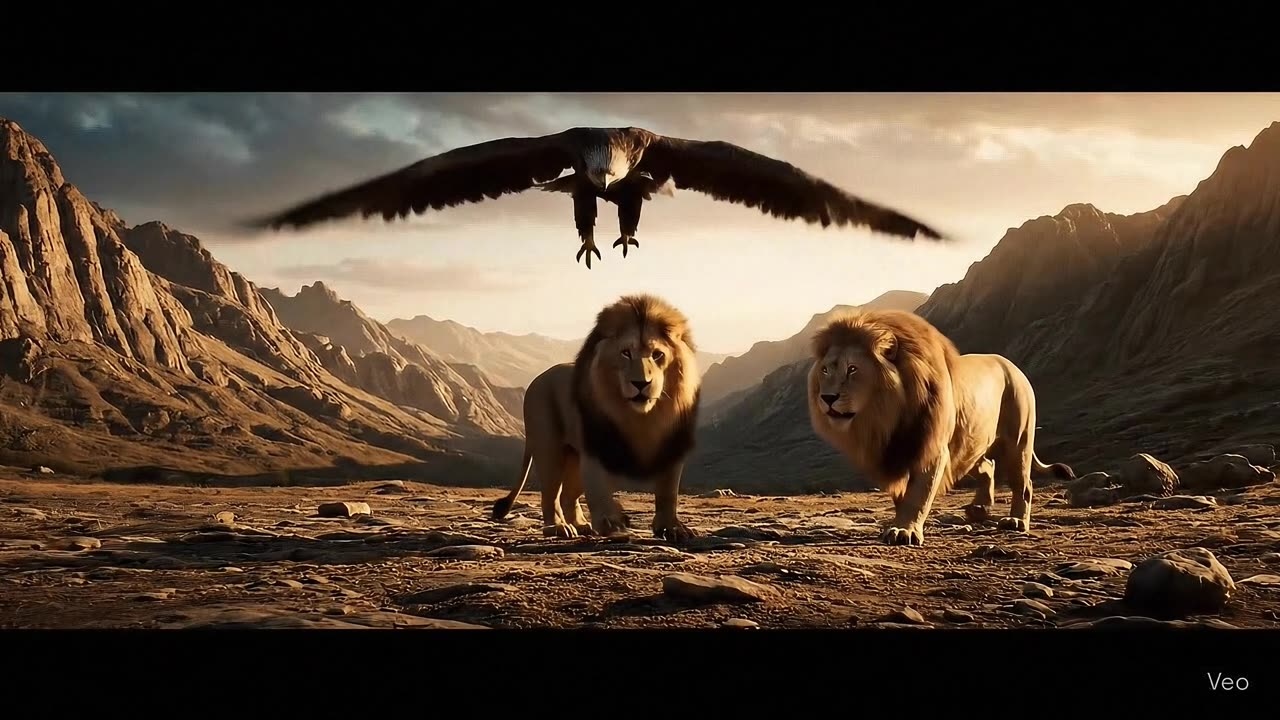 The fearsome eagle came and took him away.