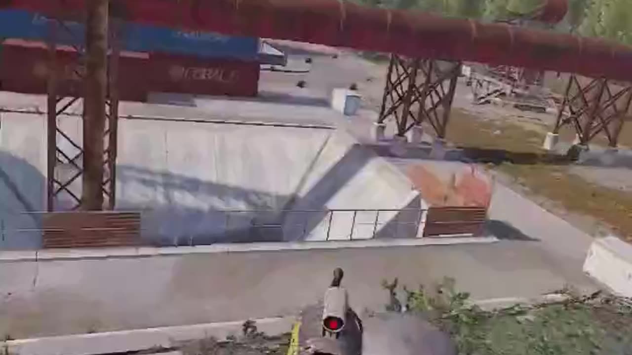 Flying through Train Yard in the Mini on Trolltopia