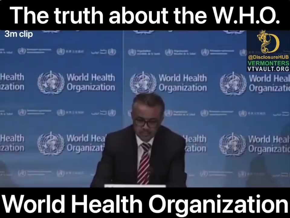 Reminder‼️ The Truth about Tedros and W.H.O.