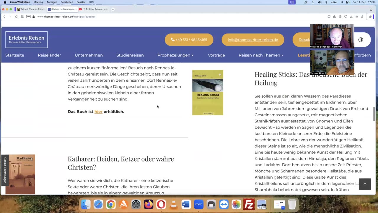 T. Ritter – Reisen zu rätselhaften Orten – Mysterien unserer Zeit – Palmblattbibliotheken und mehr