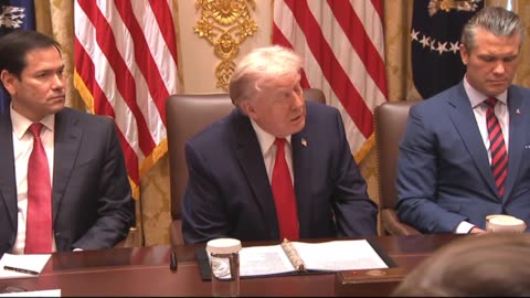 Trump: "We have peace in the middle east now... very importantly, we've got our last