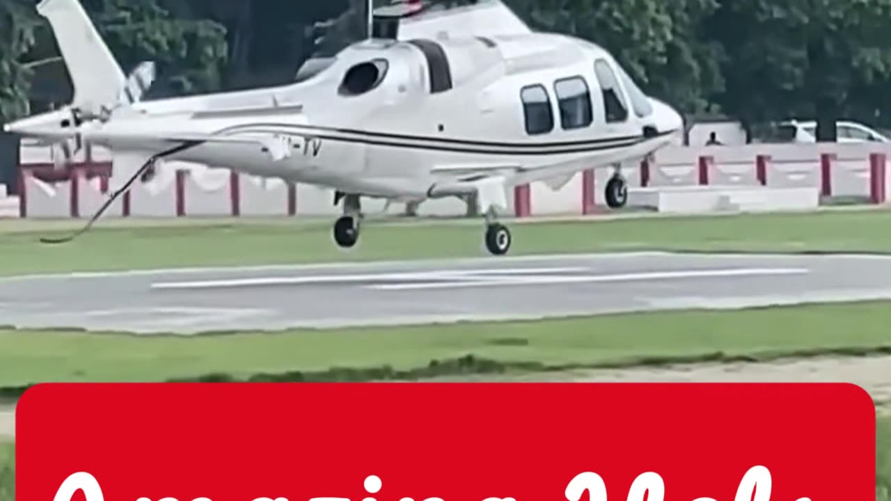 Incredible Helicopter Takeoff Caught On Camera