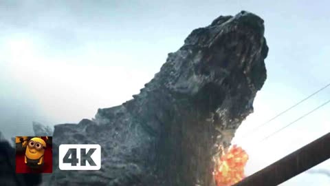 Godzilla (2014) 4K - Godzilla Attacks the Golden Gate Bridge Scene _ Movieclips