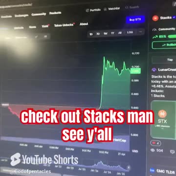 stacks stx crypto news today bitcoin price predation #fyp
