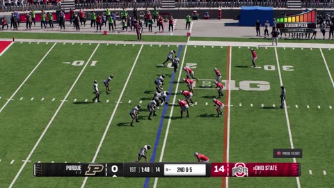 EA Sports College Football 25 Ohio State Dynasty Year 1 Game 9 Purdue Vs Ohio State CPU Vs CPU