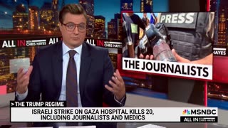 MSNBC about Israeli strike on Gaza Hospital that kills 20 including journalist and medics