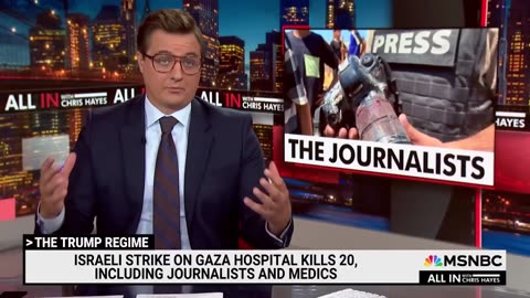 MSNBC about Israeli strike on Gaza Hospital that kills 20 including journalist and medics