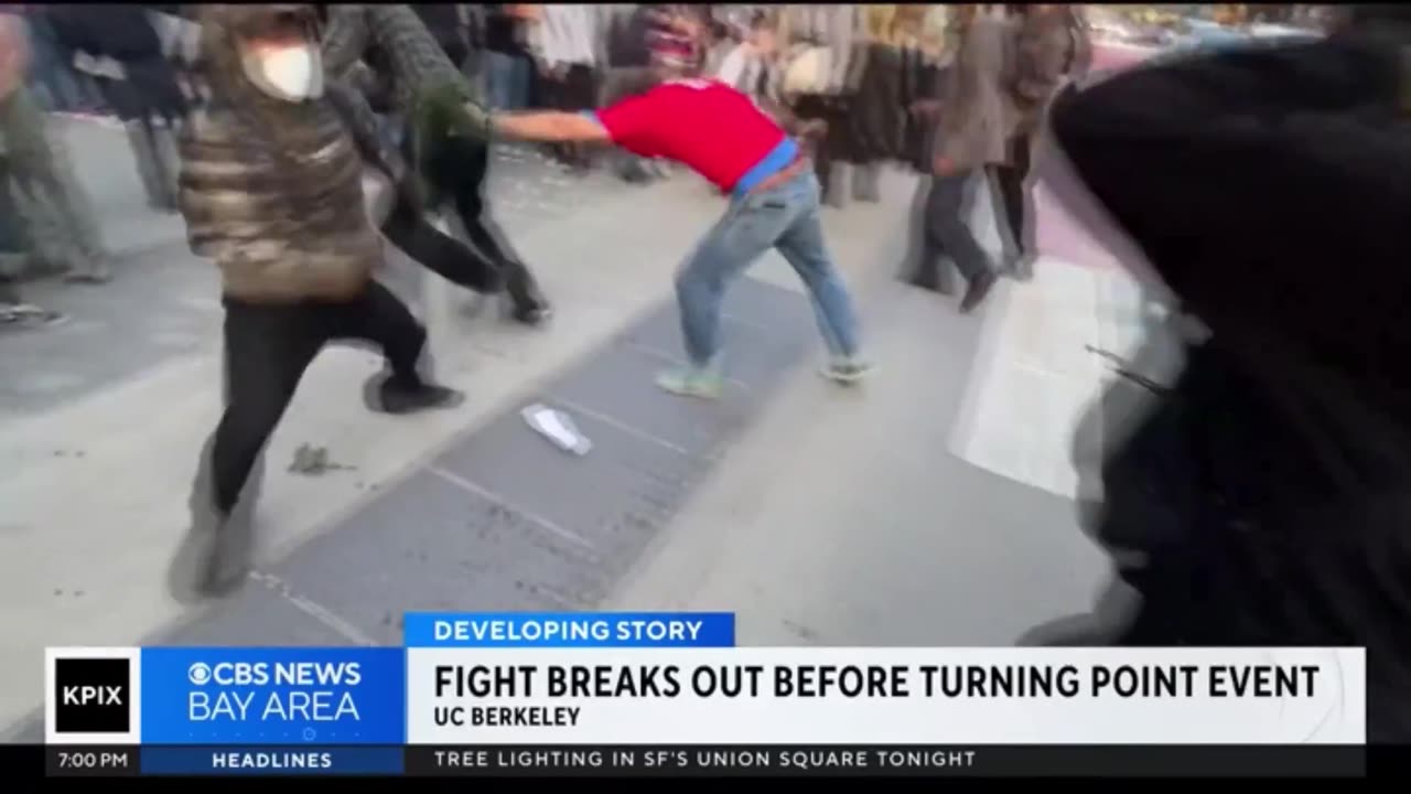 CBS BAY AREA: Turning Point protest at UC Berkeley was "mostly peaceful."
