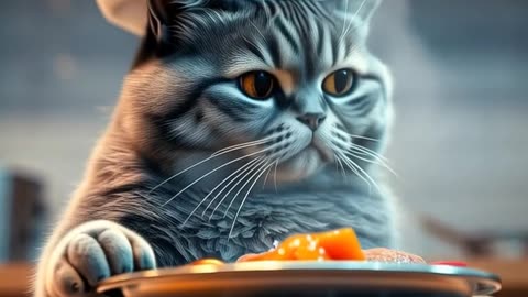 The cat is a cook