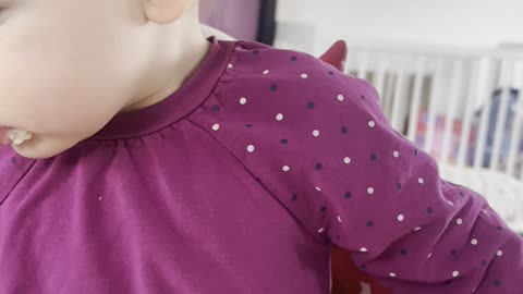 Baby Kayla Breakfast & Morning Hair — Adorable Moment 🥣😄