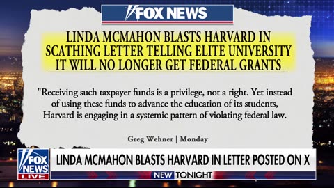 Education secretary blasts Harvard