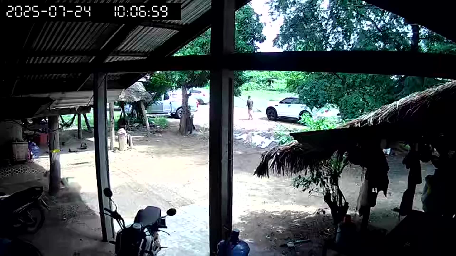 CCTV captures sound of blasts in Thai village near Cambodia border