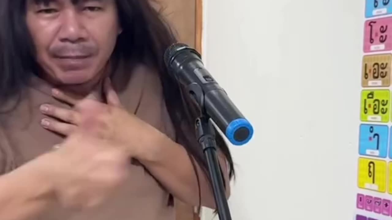 Is she singing or barking?