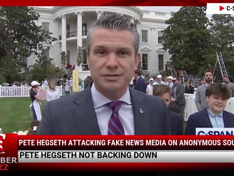 Pete Hegseth Attacking Fake News Media On Anonymous Sources
